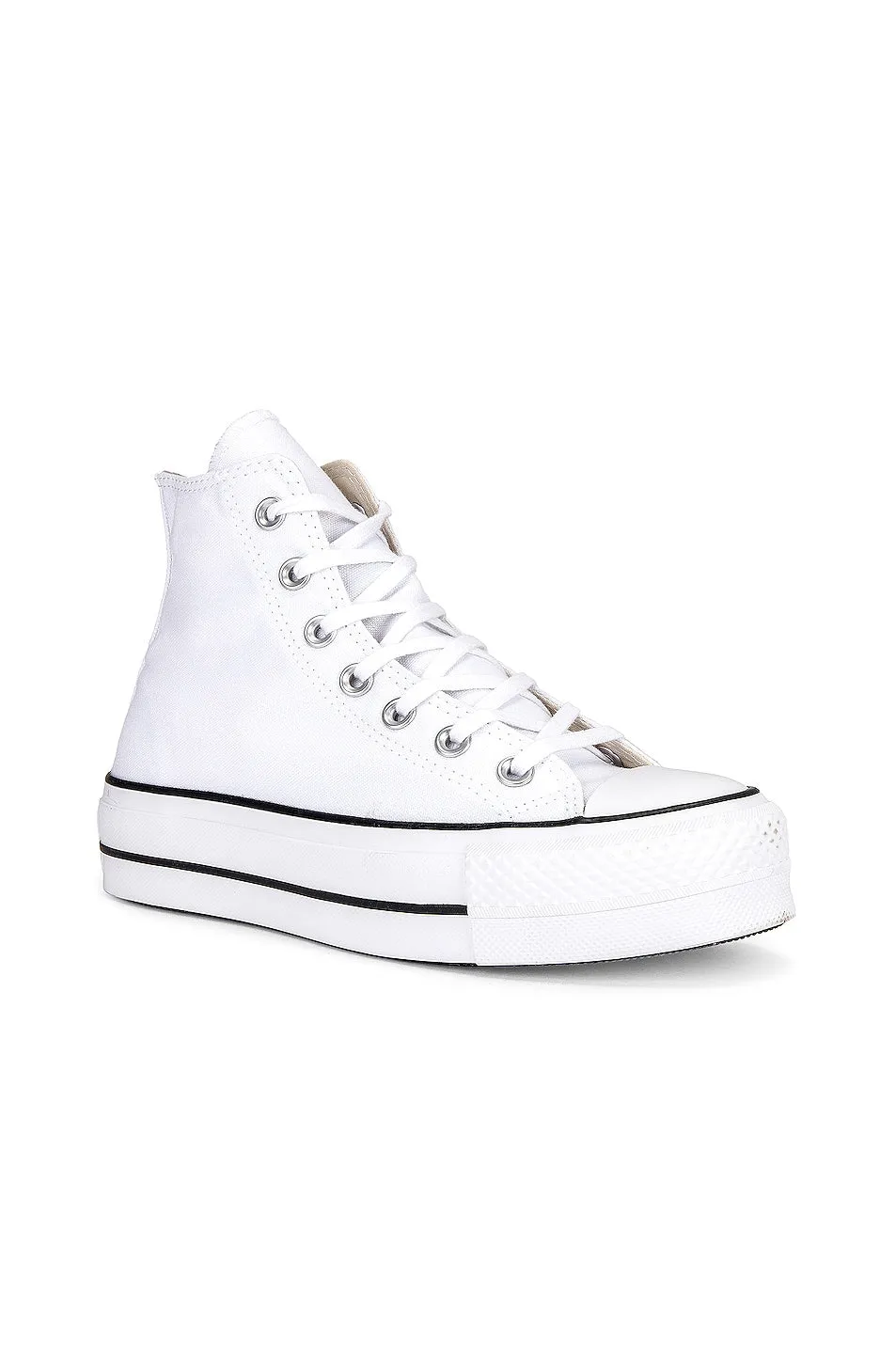 Converse Chuck Taylor All Star Lift Hi Sneakers, White & Black