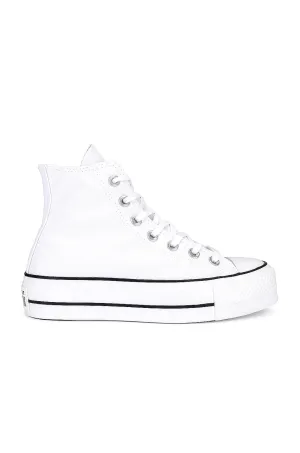 Converse Chuck Taylor All Star Lift Hi Sneakers, White & Black