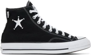 Converse Stussy x Chuck 70 High Black sneakers, black