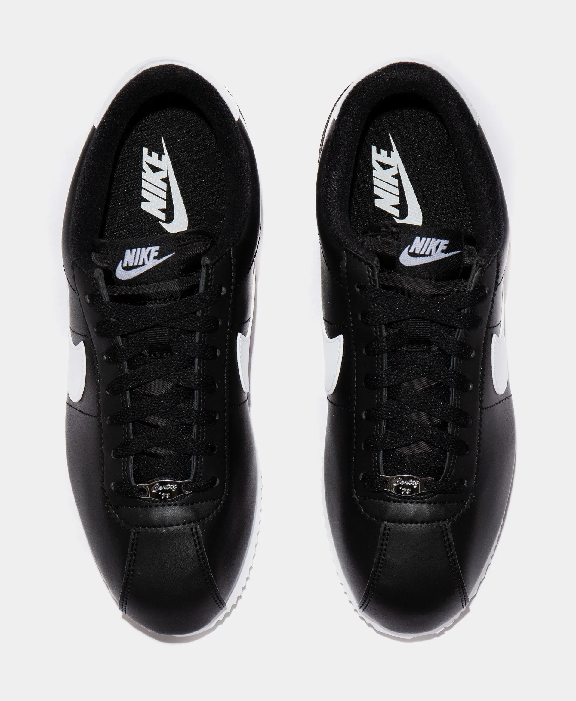 Cortez Basic Leather Mens Lifestyle Shoe (Black/White)