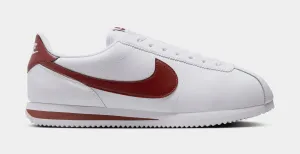 Cortez Leather Mens Running Shoes (White/Dark Pony)