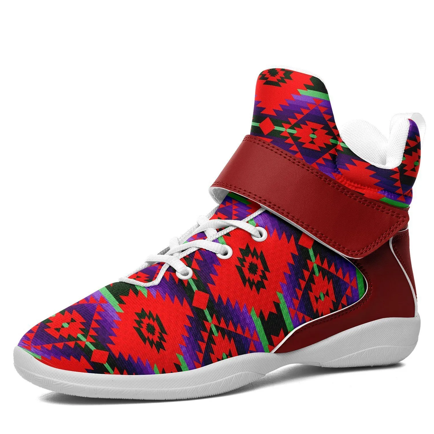 Cree Confederacy Chicken Dance Ipottaa Basketball / Sport High Top Shoes - White Sole