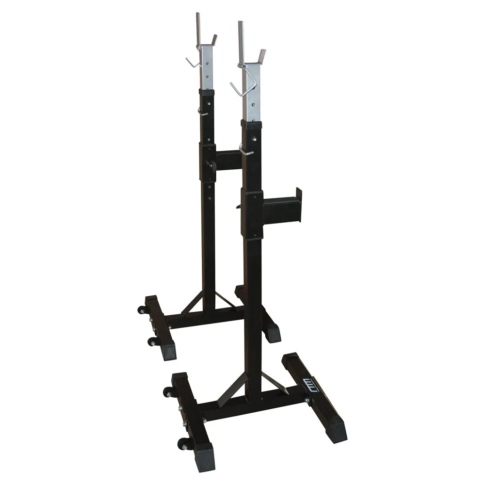 Customizable Steel Squat Rack Stand Pair With Wheels