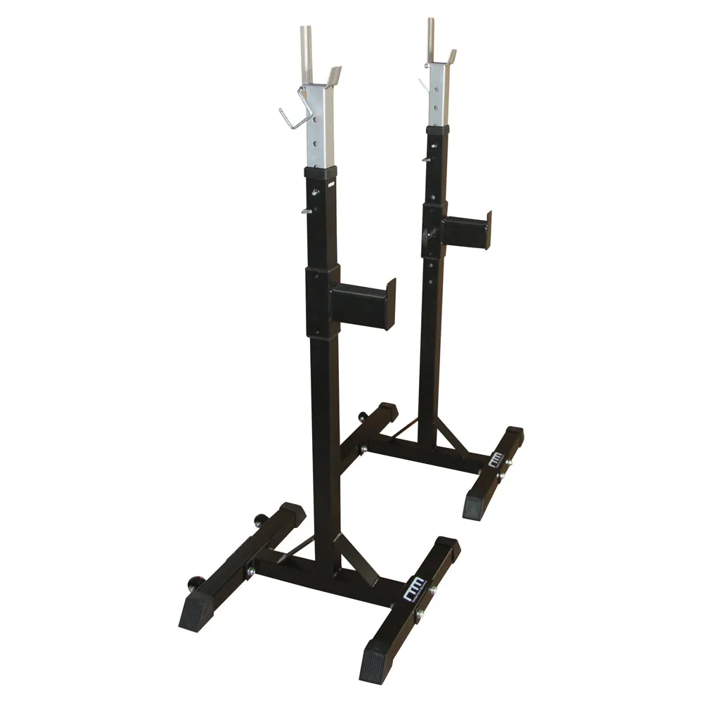 Customizable Steel Squat Rack Stand Pair With Wheels