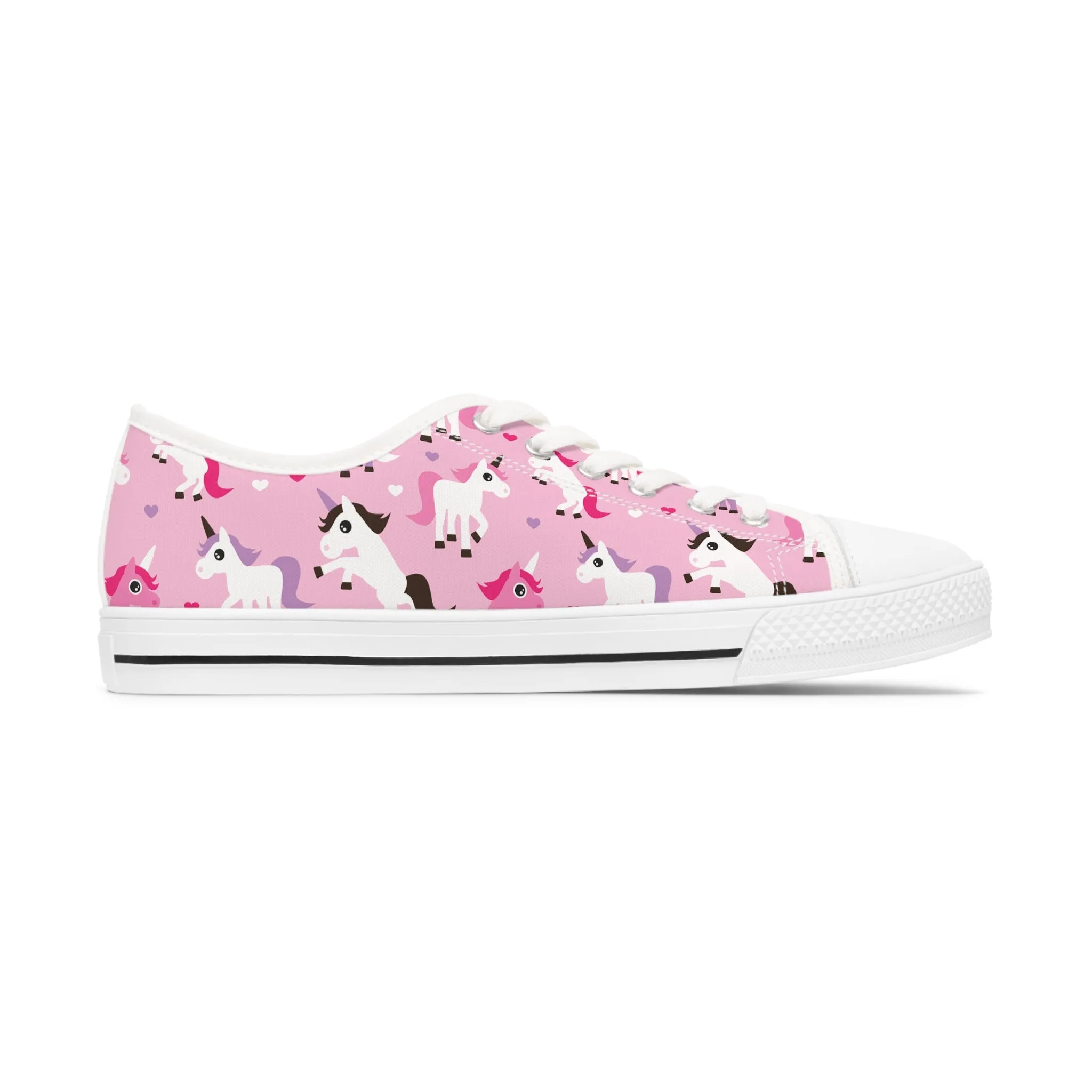 Cute Unicorn Women's Low Top Sneakers