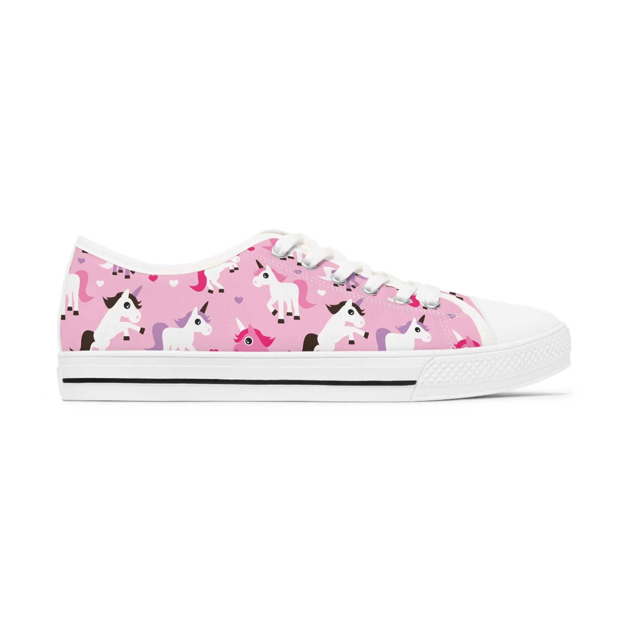 Cute Unicorn Women's Low Top Sneakers