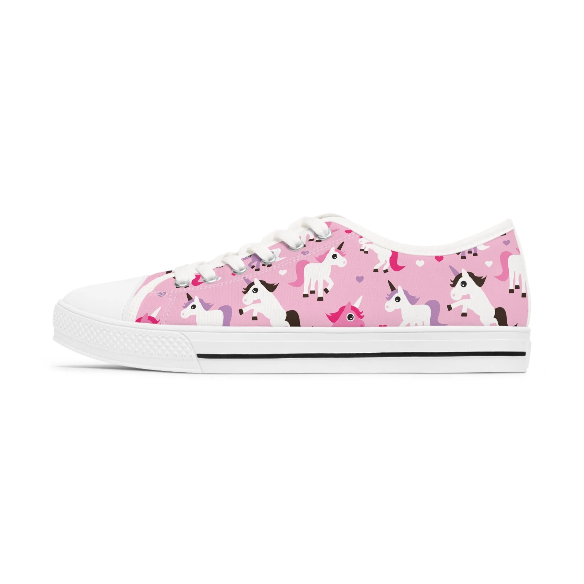 Cute Unicorn Women's Low Top Sneakers