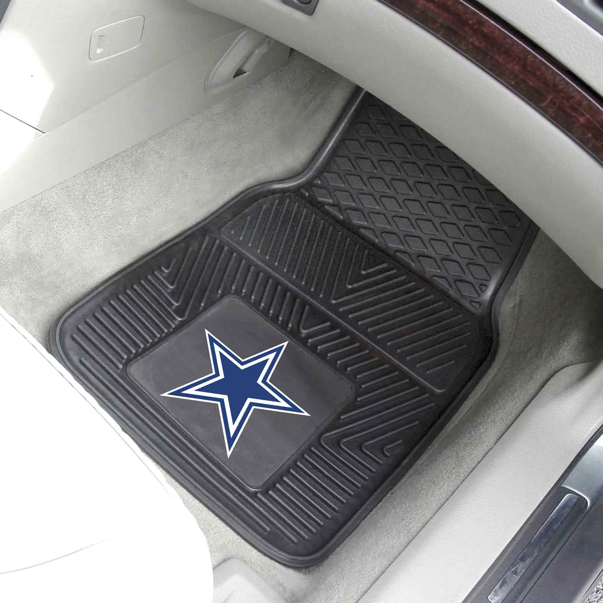 Dallas Cowboys Heavy Duty Car Mat Set - 2 Pieces