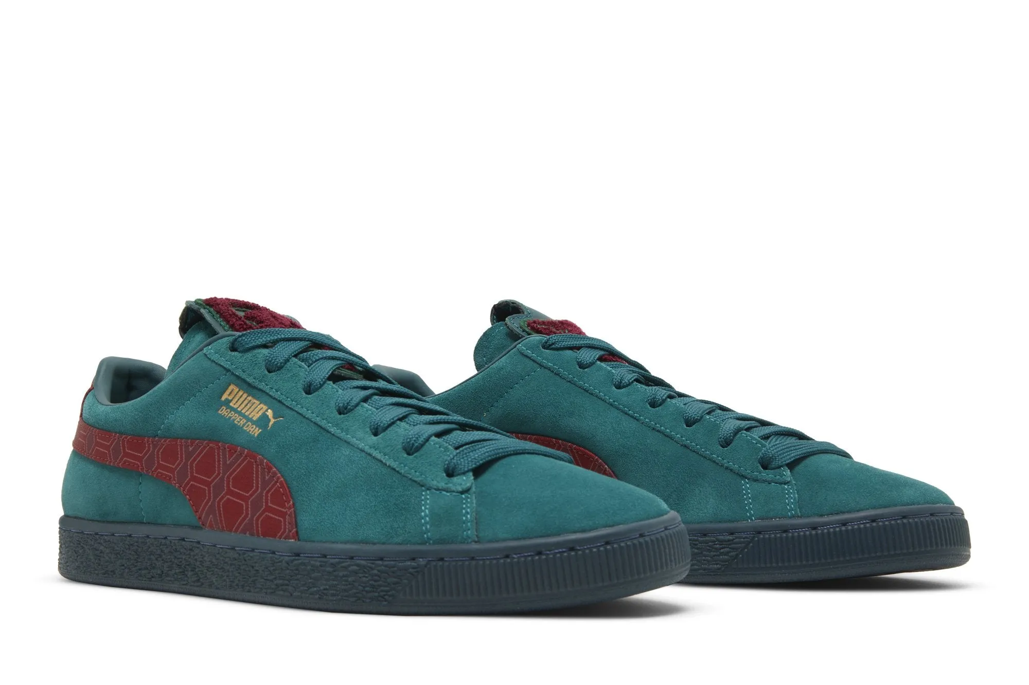 Dapper Dan x Suede Puma sneakers, green