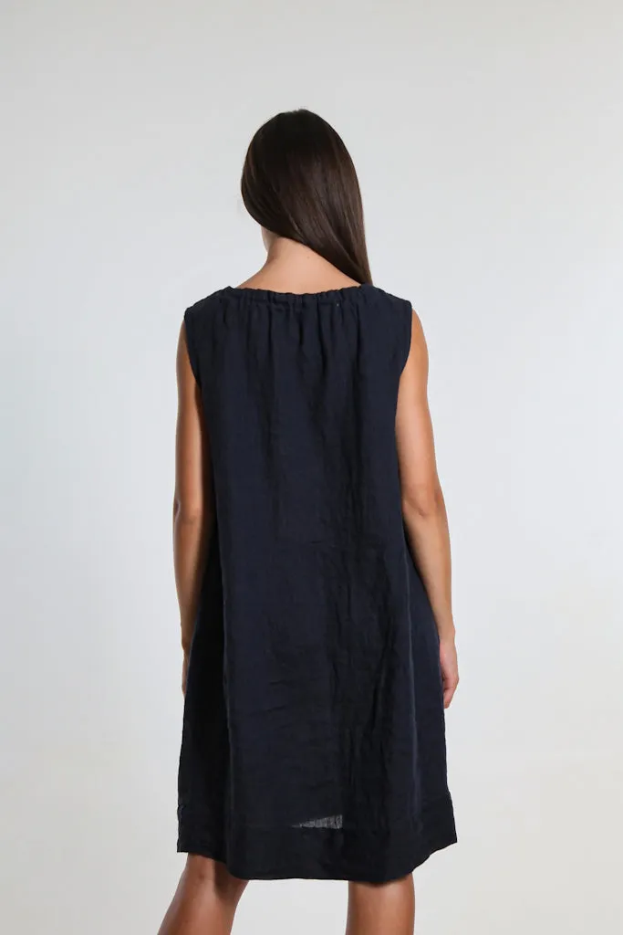 Devin Linen Shift Dress (DT119)