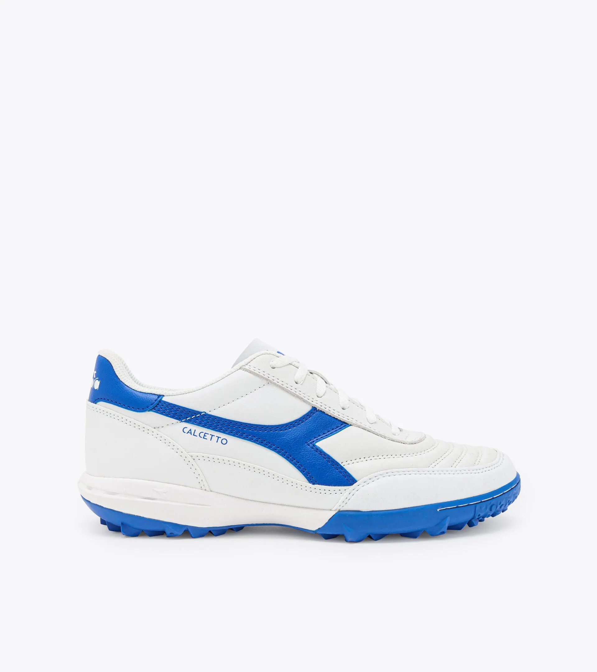 Diadora Calcetto II LT Turf Soccer Shoe - White/Royal Blue