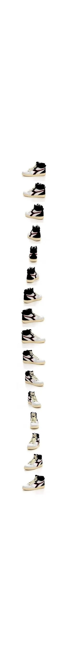 Diadora - Sneakers Haut Magic B Suede - White/Ferrari Red Italy - Mixte