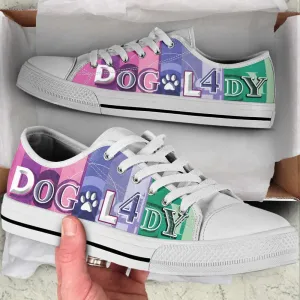 Dog Lady Colorfull Low Top Shoes Canvas Sneakers Casual Shoes, Dog Printed Shoes, Canvas Shoes For Men, Women