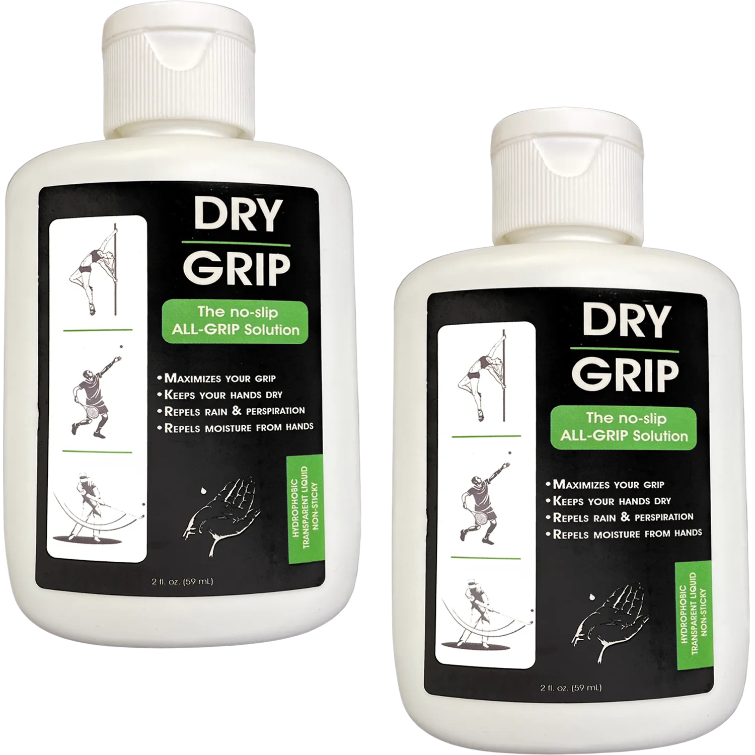 Dry Grip Pole Grip Solution - Transparent, Non Sticky, Anti-Slip Solution