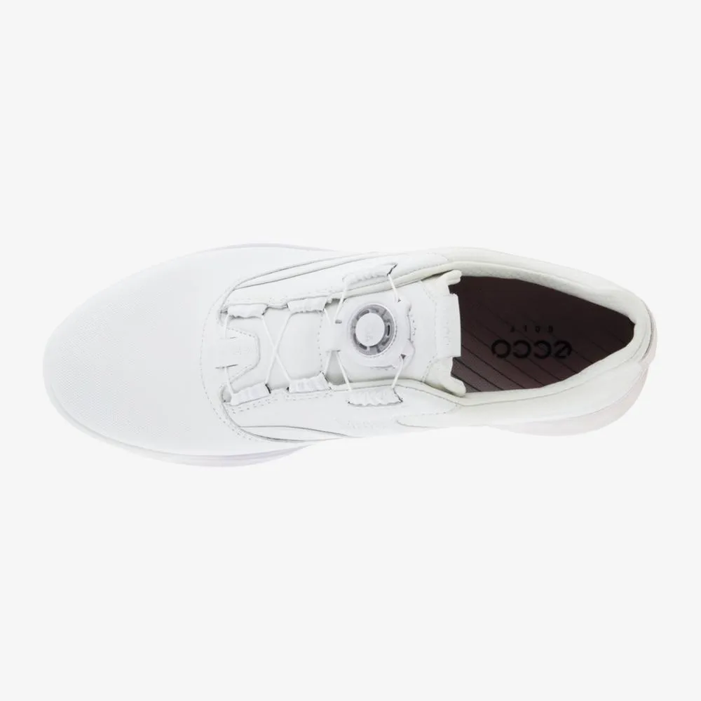 Ecco Women's Golf S-three Boa Shoe White / Delicacy / White