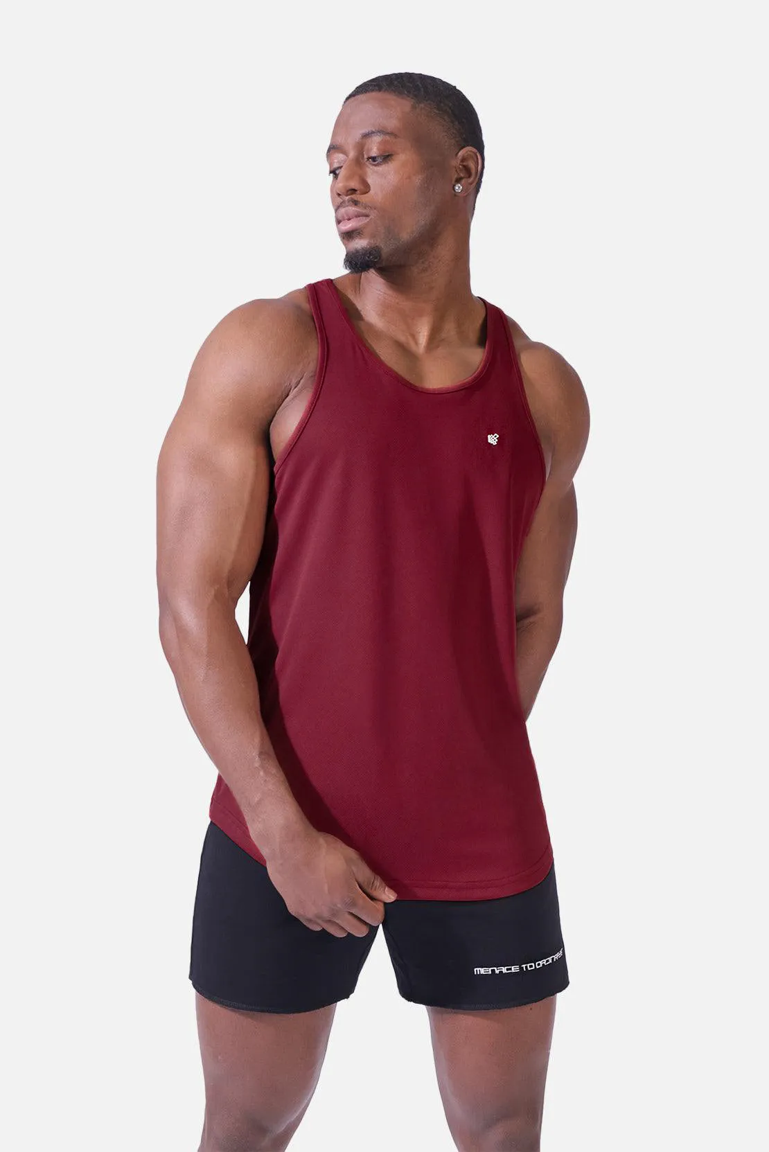 Fast-Dry Bodybuilding Workout Stringer - Maroon