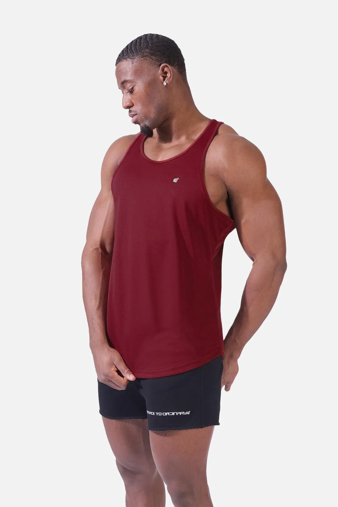 Fast-Dry Bodybuilding Workout Stringer - Maroon