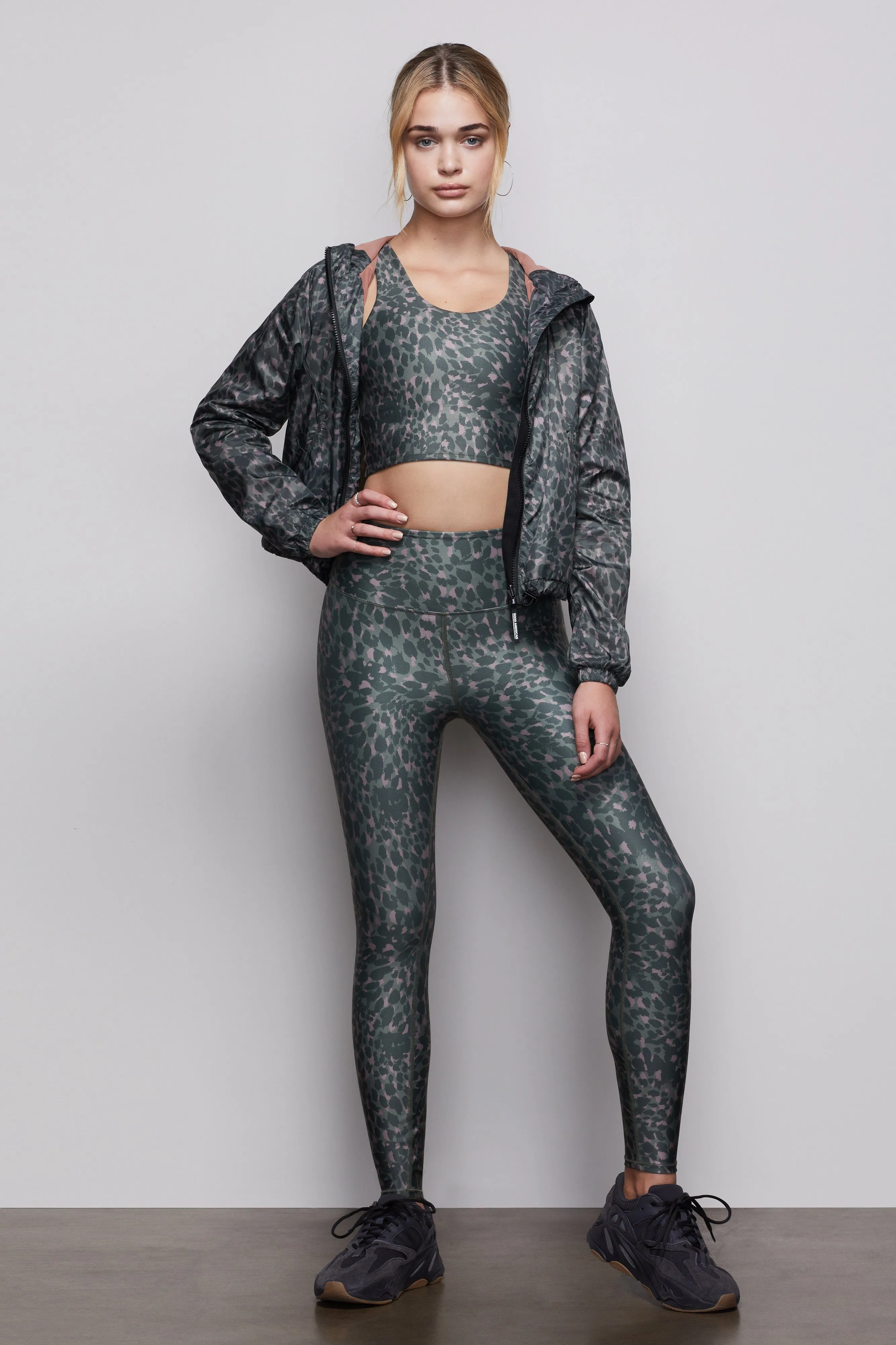 FEROCIOUS CRISS CROSS CROP TOP | SPRING LEOPARD001