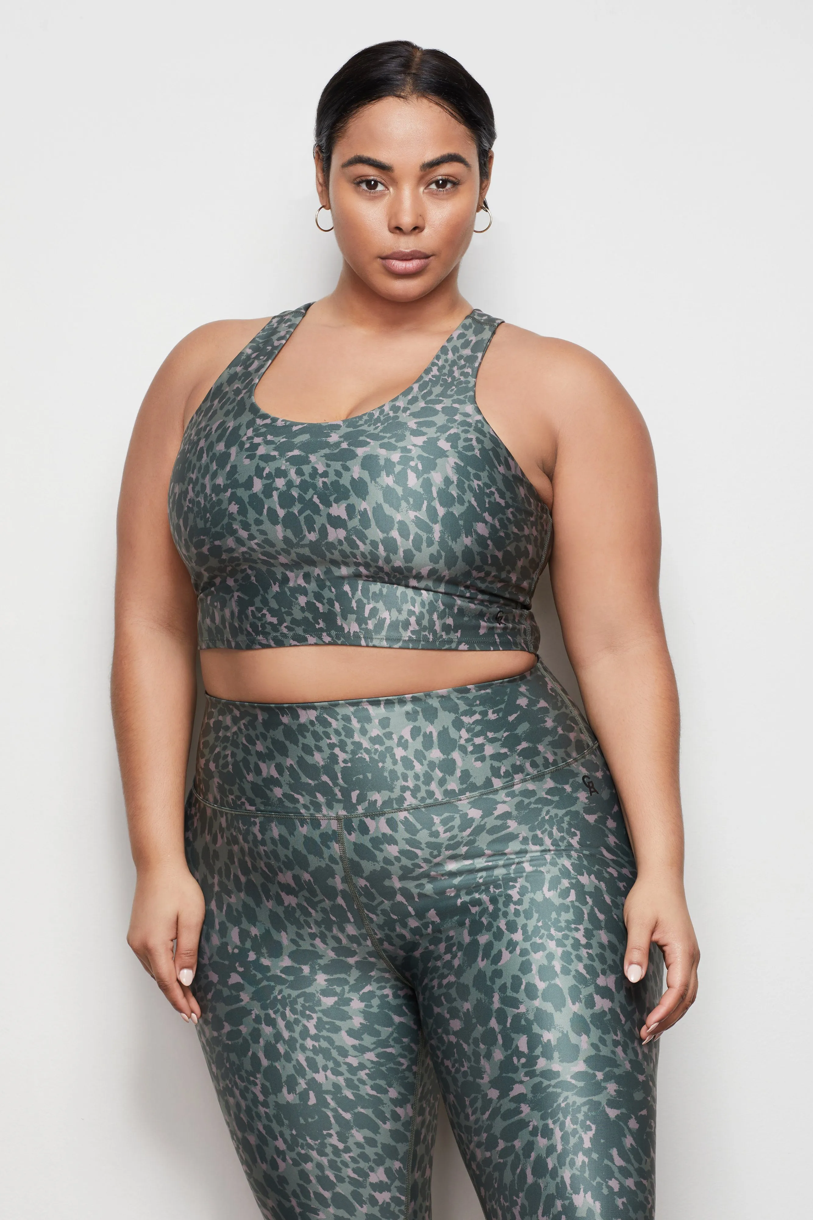 FEROCIOUS CRISS CROSS CROP TOP | SPRING LEOPARD001