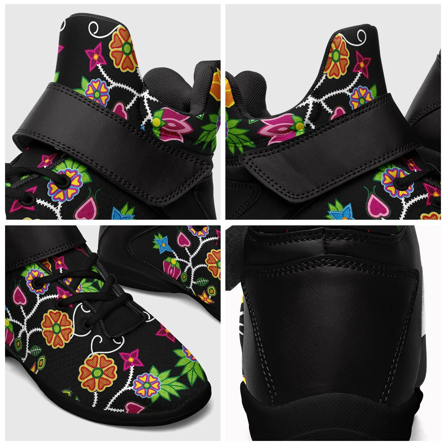 Floral Beadwork Ipottaa Basketball / Sport High Top Shoes