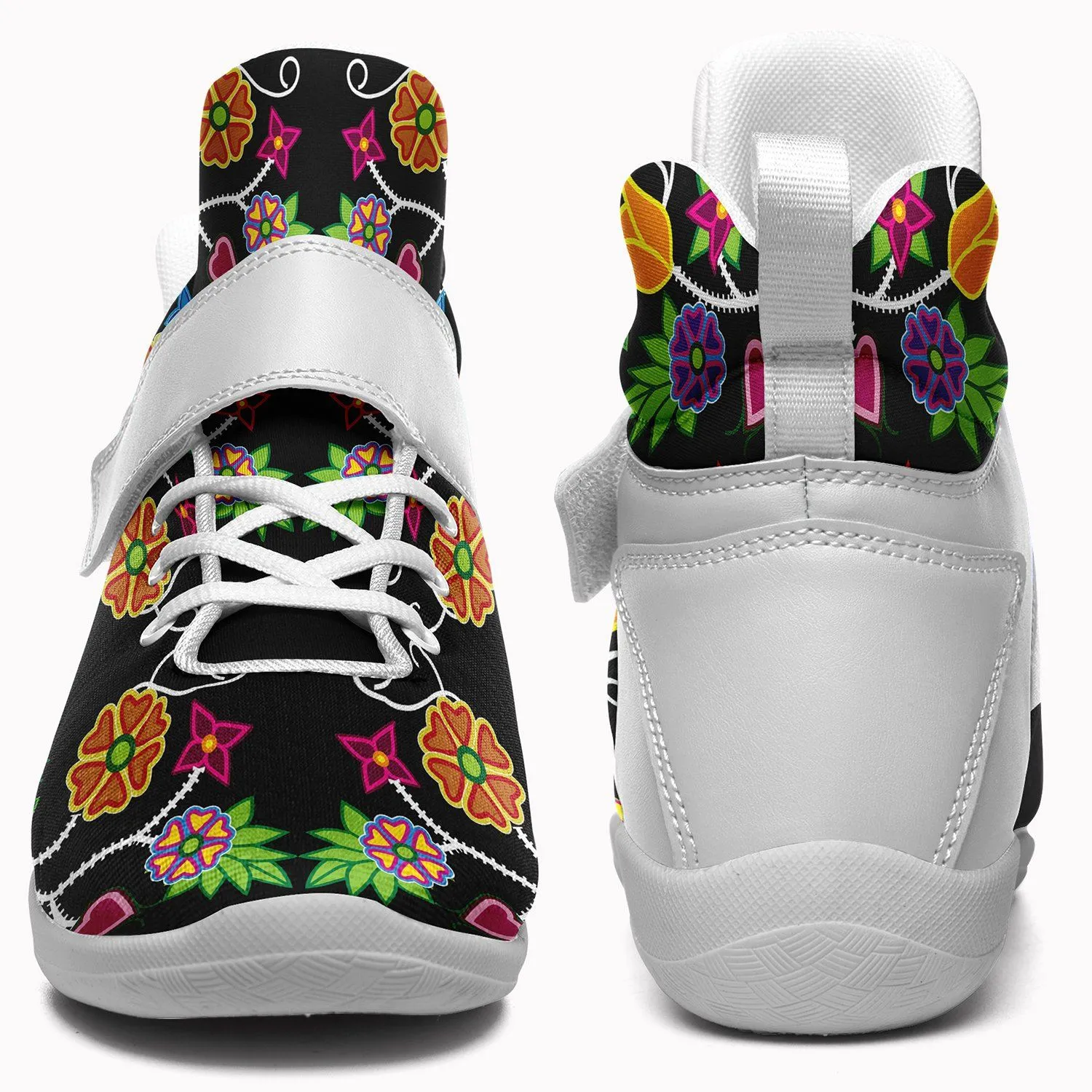 Floral Beadwork Ipottaa Basketball / Sport High Top Shoes