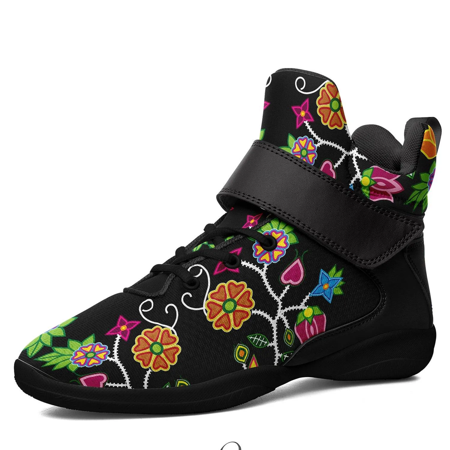 Floral Beadwork Ipottaa Basketball / Sport High Top Shoes