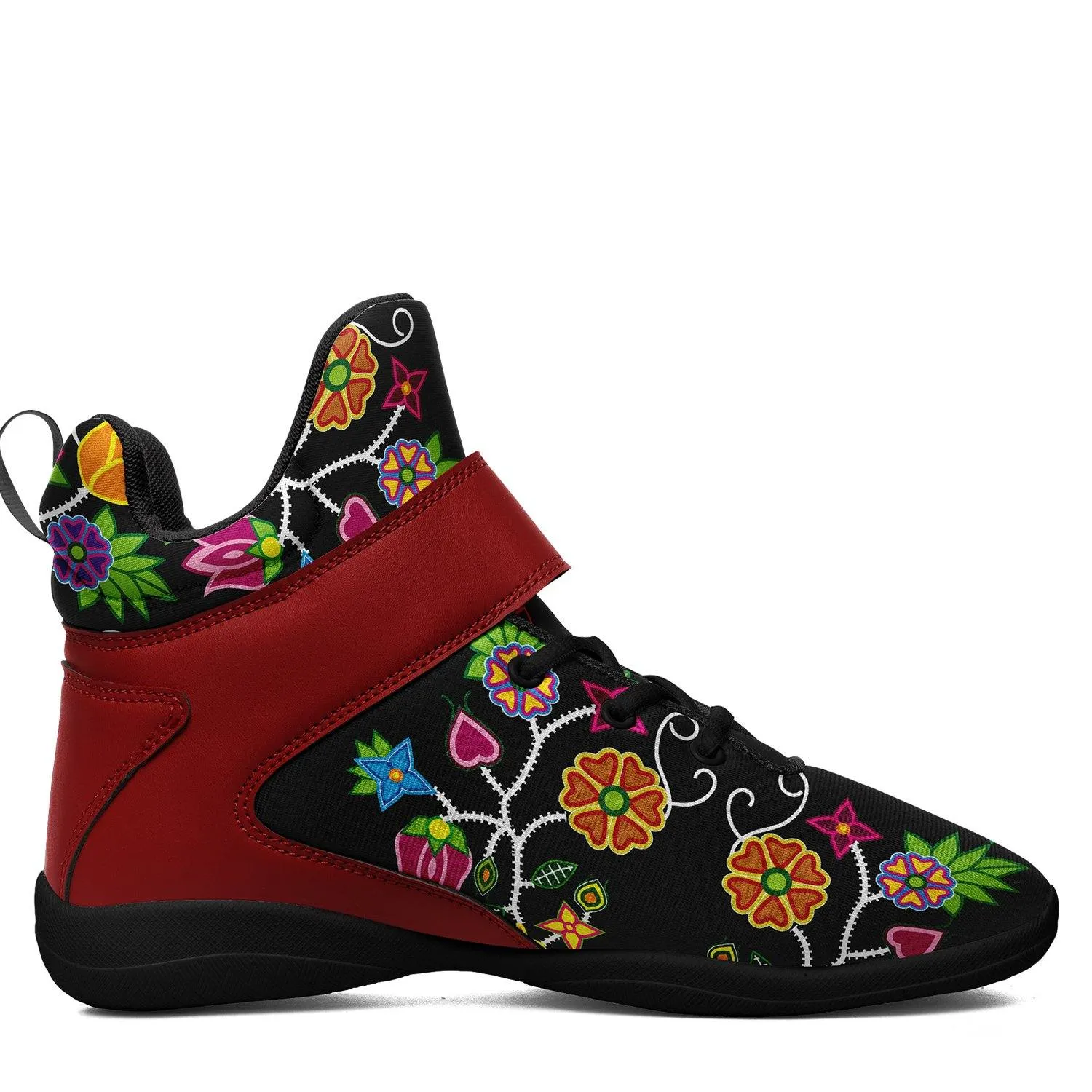 Floral Beadwork Ipottaa Basketball / Sport High Top Shoes