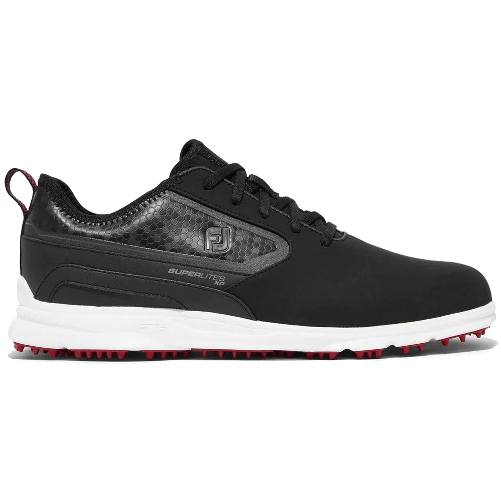 FootJoy SuperLites XP Spikeless Waterproof Shoes - Black/White/Red