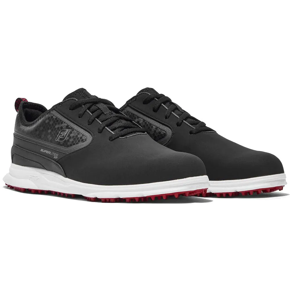 FootJoy SuperLites XP Spikeless Waterproof Shoes - Black/White/Red