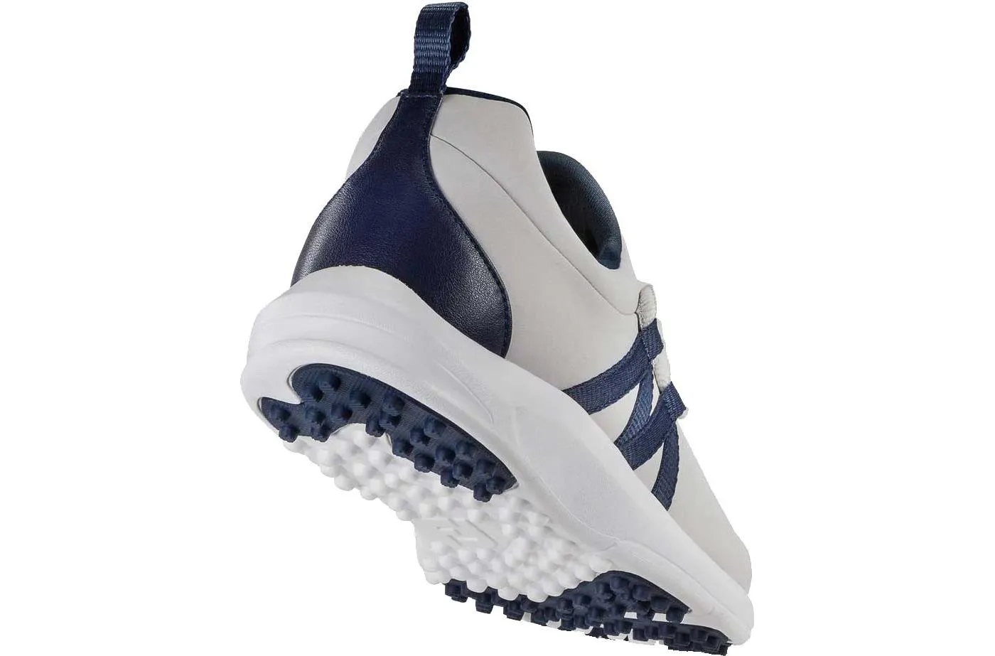 FootJoy Women's Leisure Slip-On Golf Shoes- Light Grey/Navy