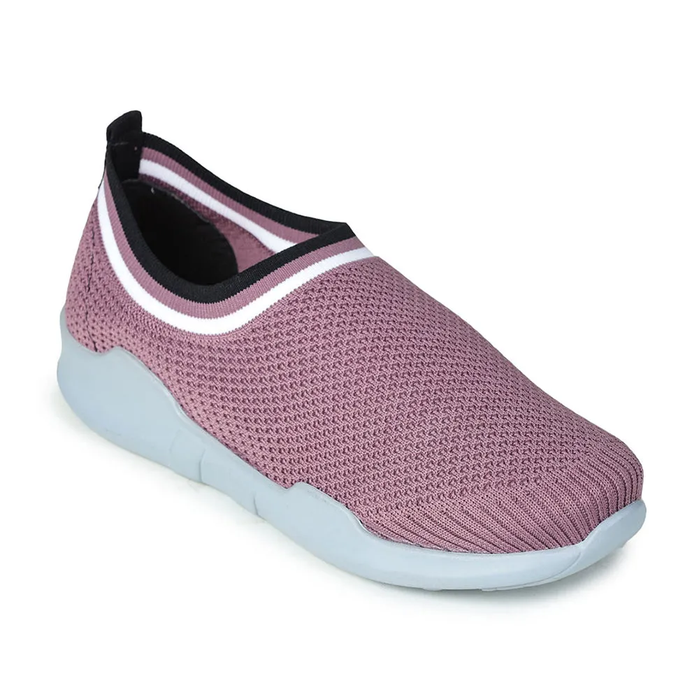 Force 10 Non Lacing Pink Casual Slip On Shoes For Women AVILA-12 By Liberty