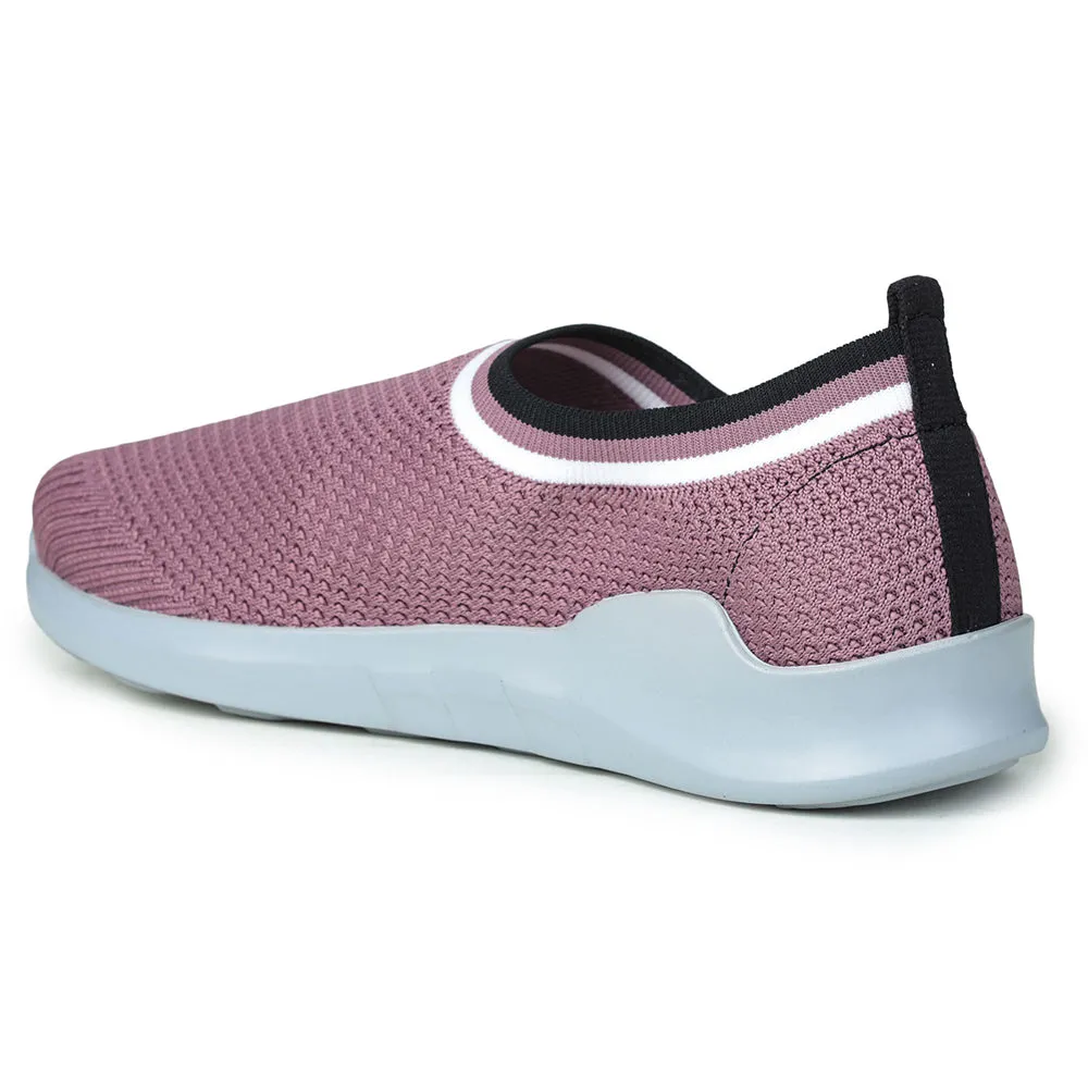 Force 10 Non Lacing Pink Casual Slip On Shoes For Women AVILA-12 By Liberty