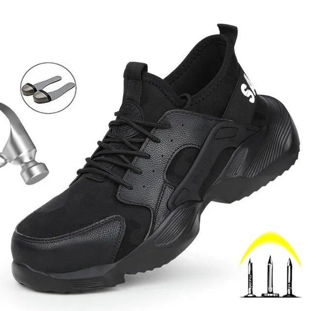 Free shipping Work Safety Boot Men Steel Toe Safety Shoes Puncture-Proof Outdoor Sneakers Men shoes Indestructible Shoes Ryder