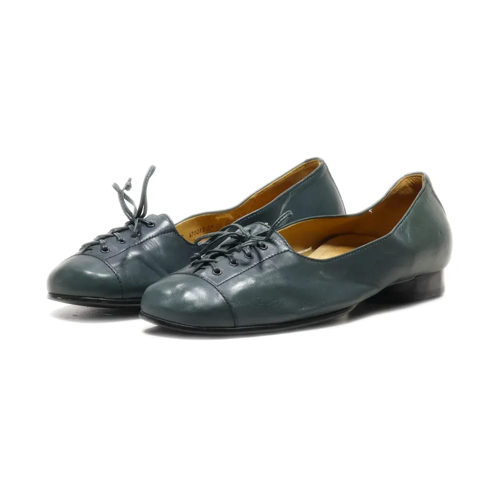 Gabor Ballerinas Leather Green Colour For Women