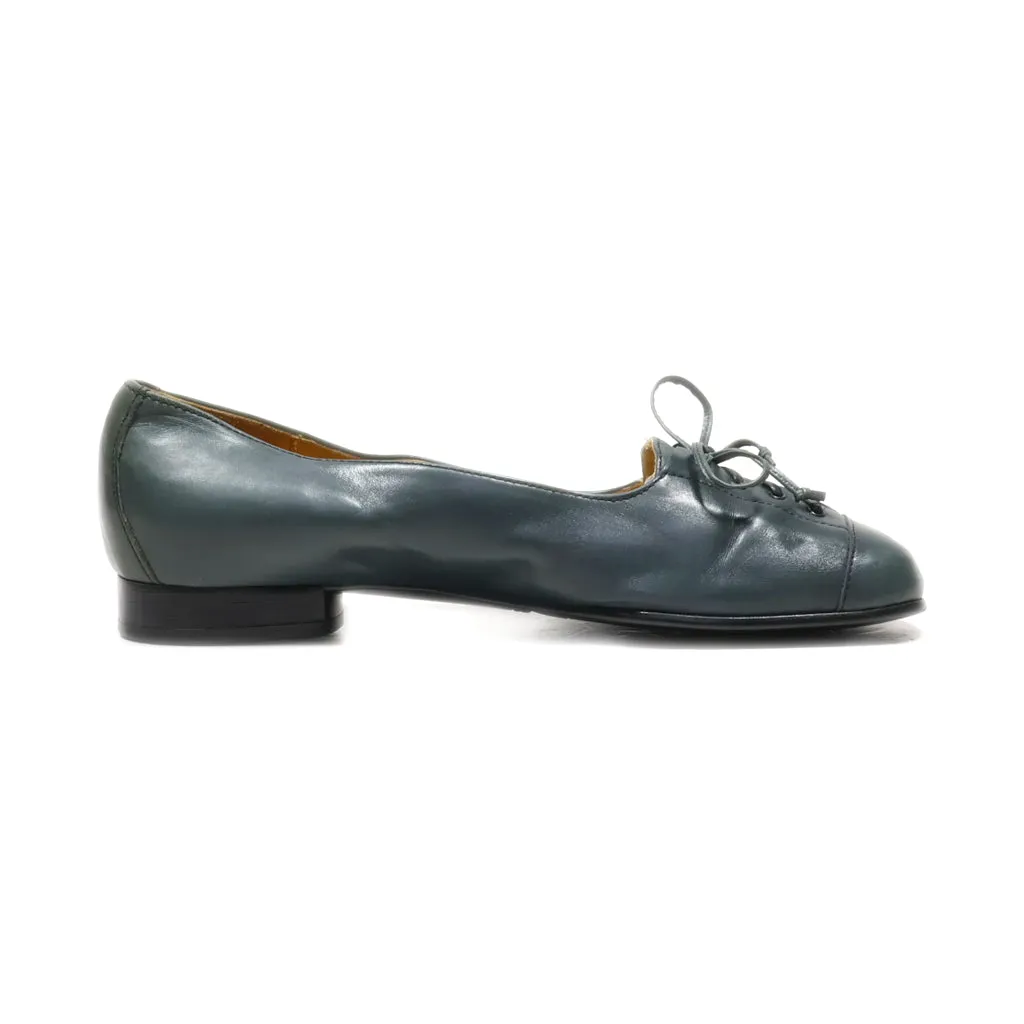 Gabor Ballerinas Leather Green Colour For Women