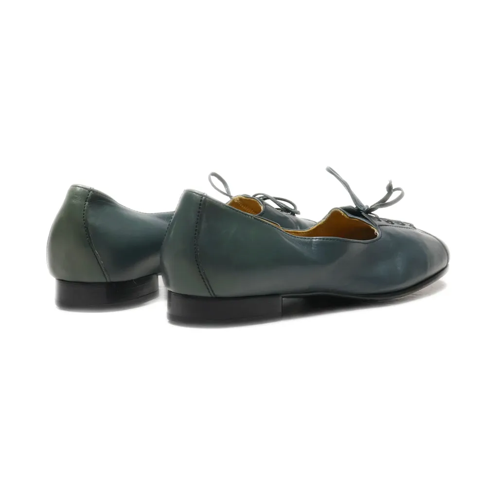 Gabor Ballerinas Leather Green Colour For Women