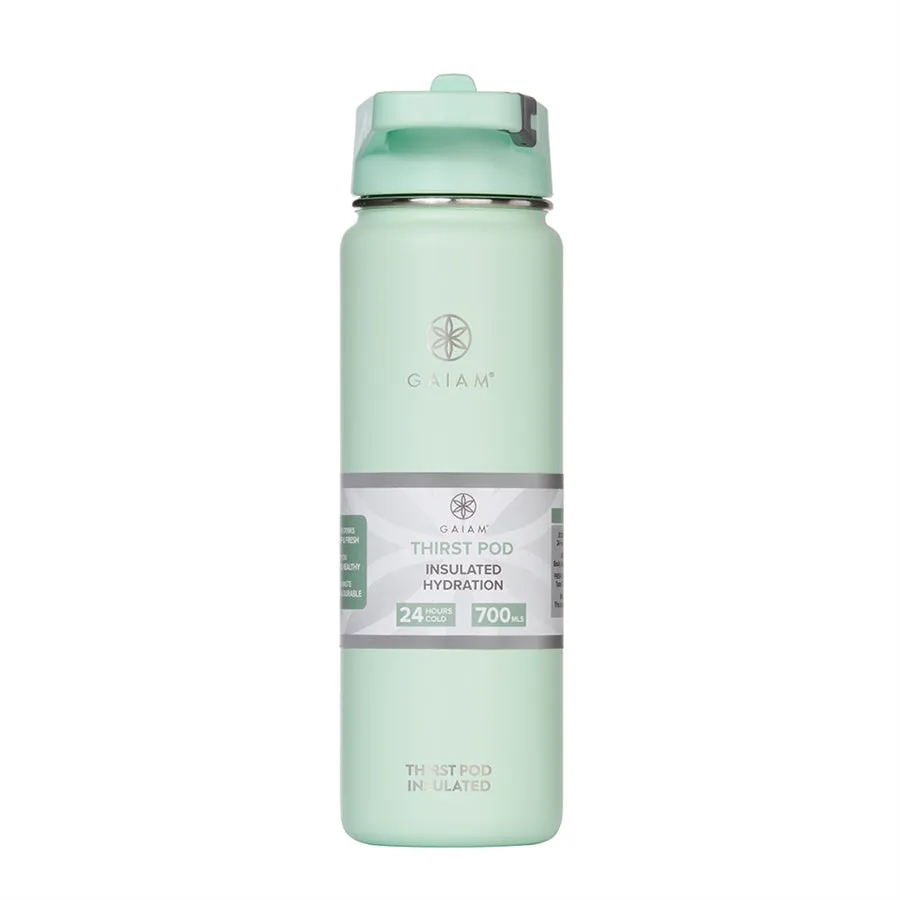 Gaiam Thirst Pod 700ml Insulated Waterbottle Green