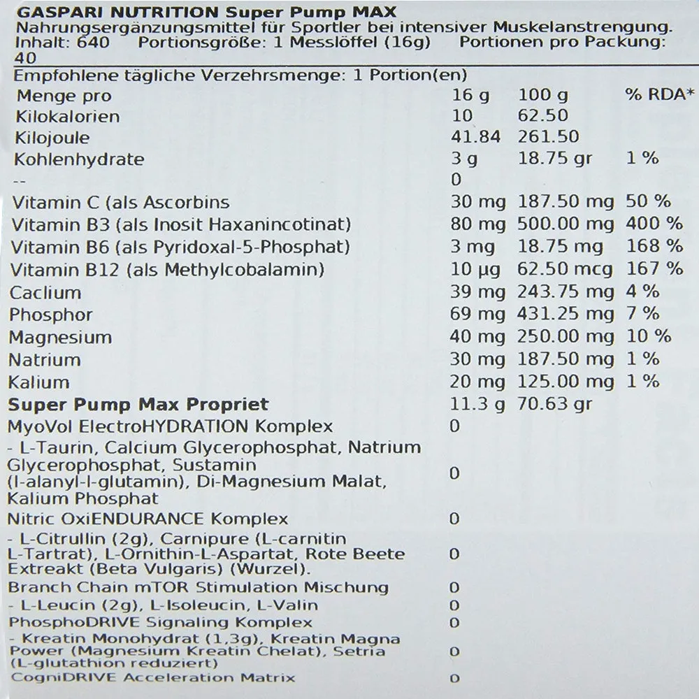 Gaspari Nutrition Super Pump MAX