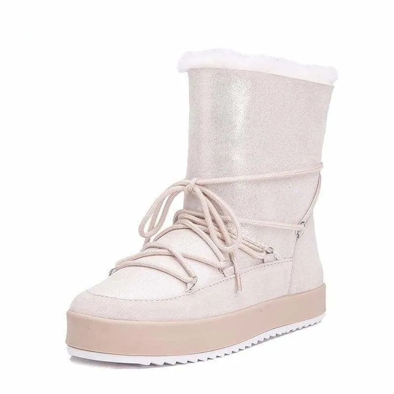 Genuine Shearling Snowboots Booties