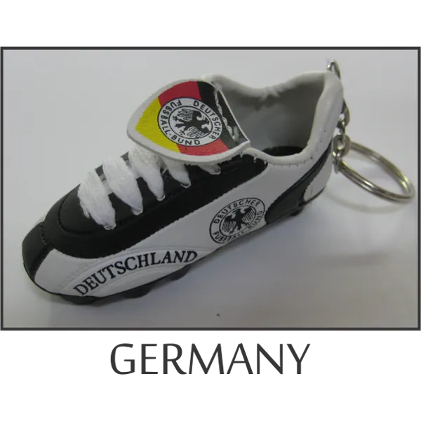 Germany Mini Soccer Shoe Key Chain