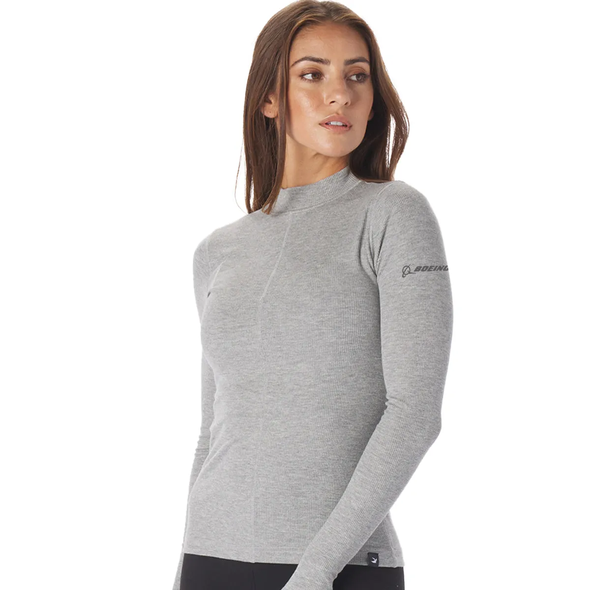 Glyder Boeing Women's Ruby Mock-Neck Long-Sleeve