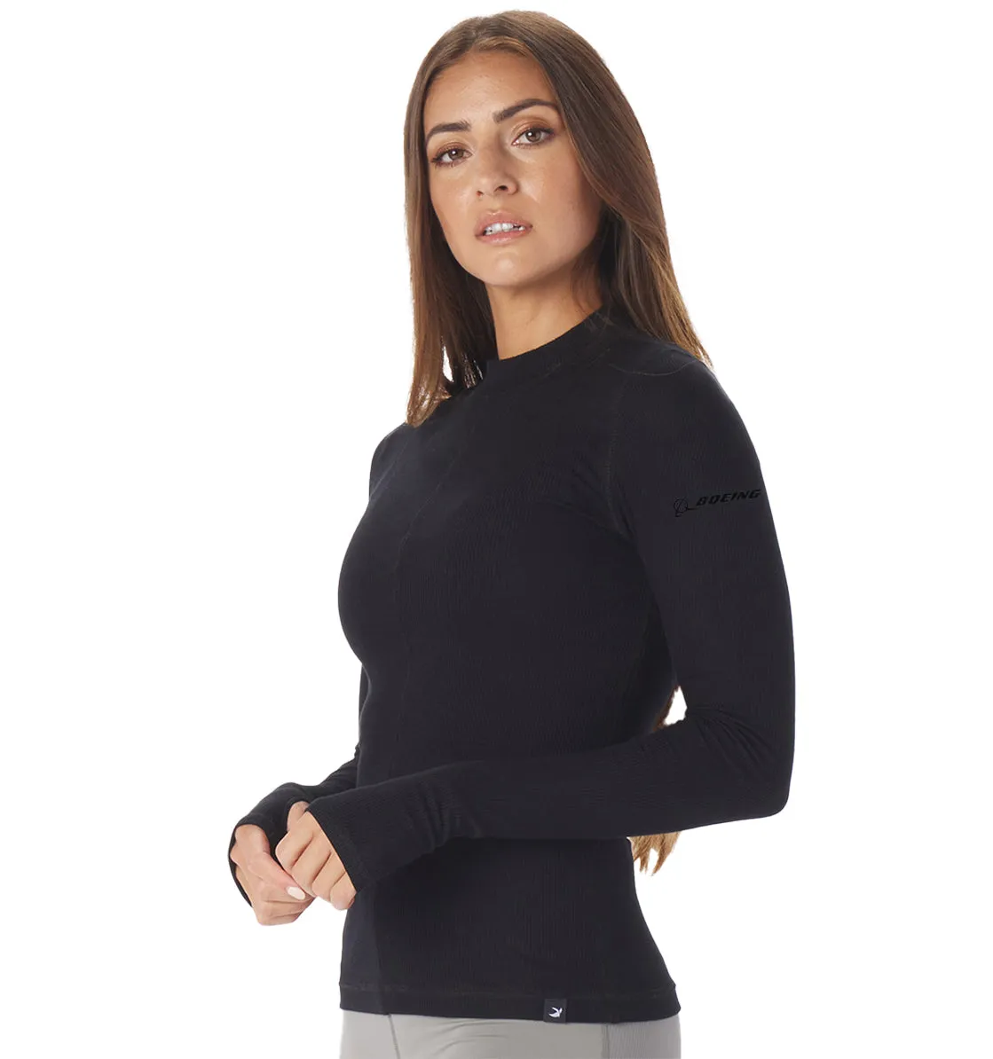 Glyder Boeing Women's Ruby Mock-Neck Long-Sleeve