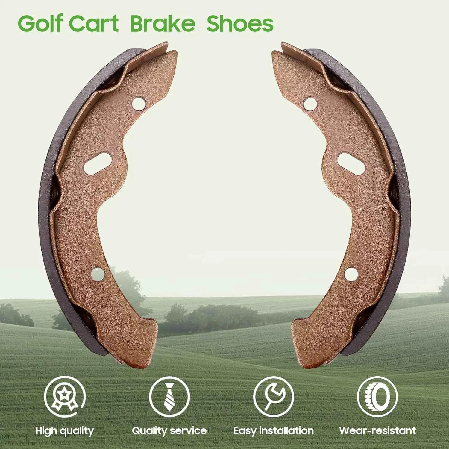 Golf Cart Brake Pads for Yamaha G14-G22 EZGO RXV/TXT Workhorse - 10L0L