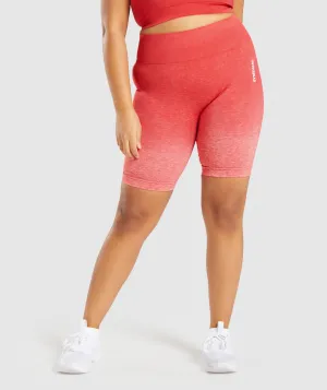 Gymshark Adapt Ombre Seamless Shorts - Red Marl/Red