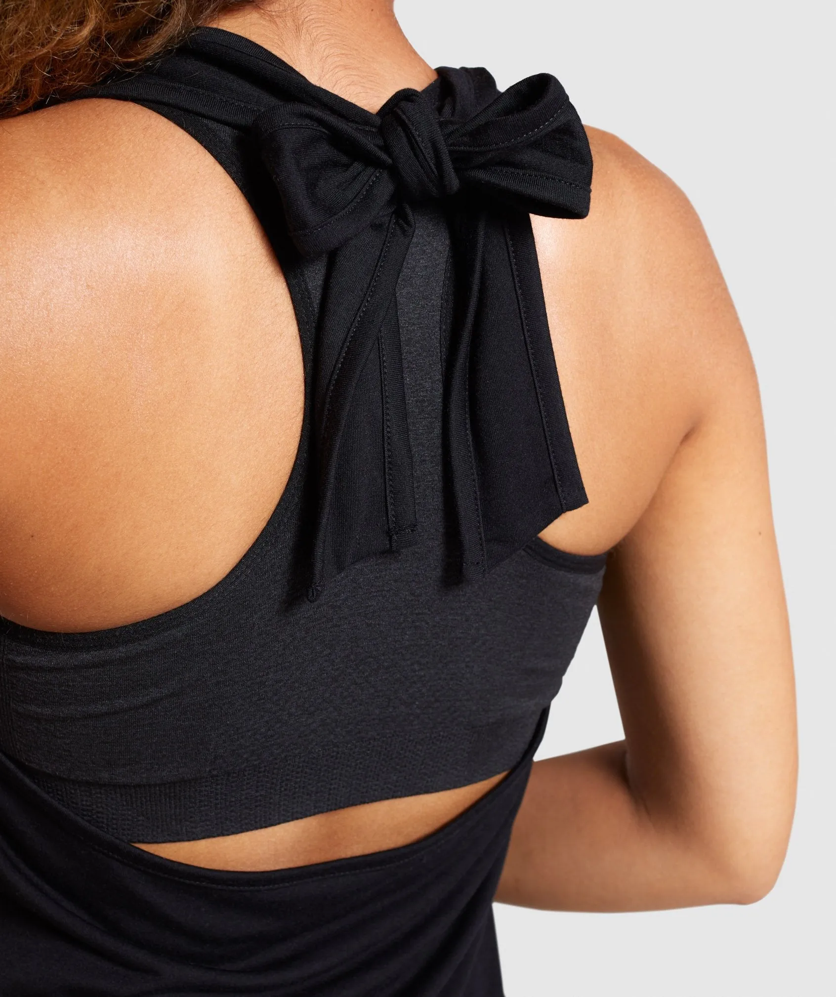 Gymshark Ark Halter Neck Vest - Black/White