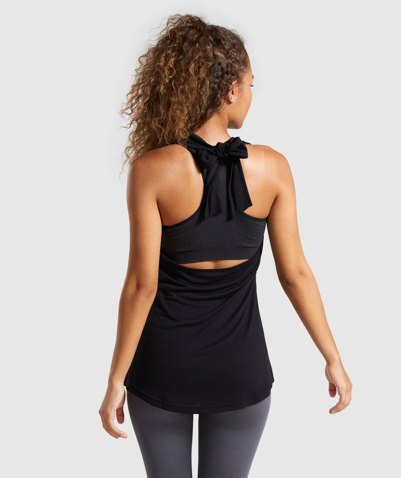 Gymshark Ark Halter Neck Vest - Black/White