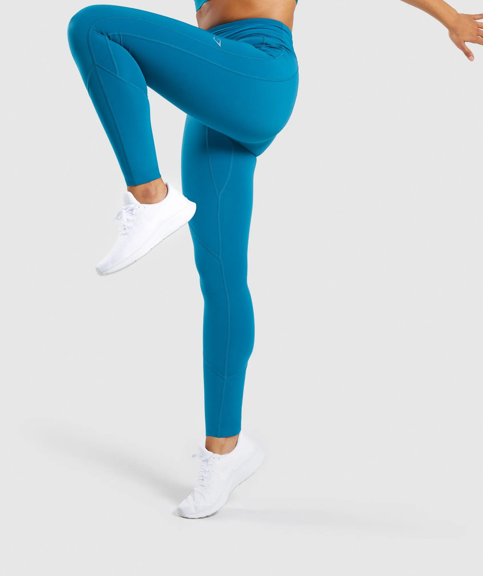 Gymshark Pace Running Leggings - Deep Teal