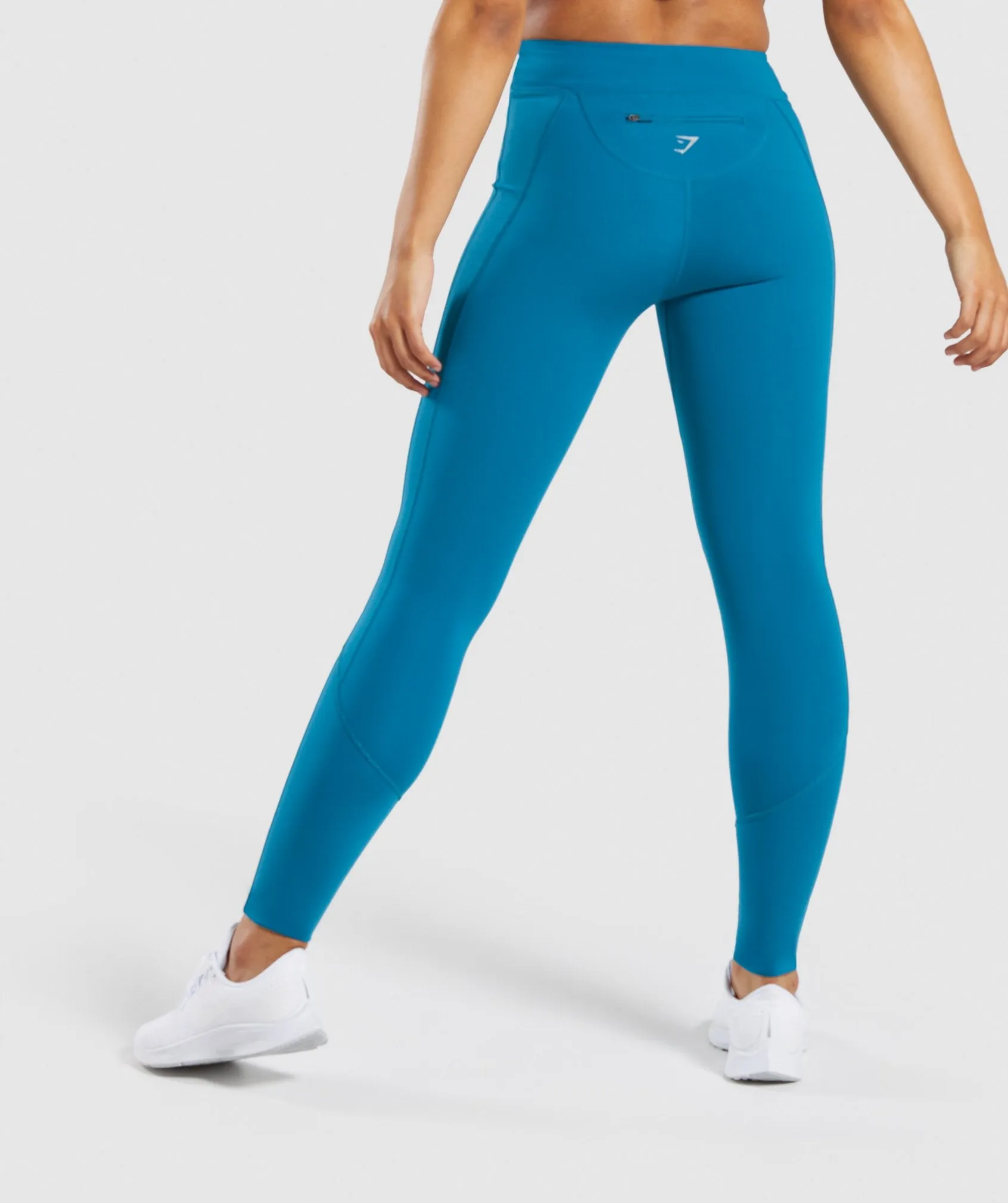 Gymshark Pace Running Leggings - Deep Teal