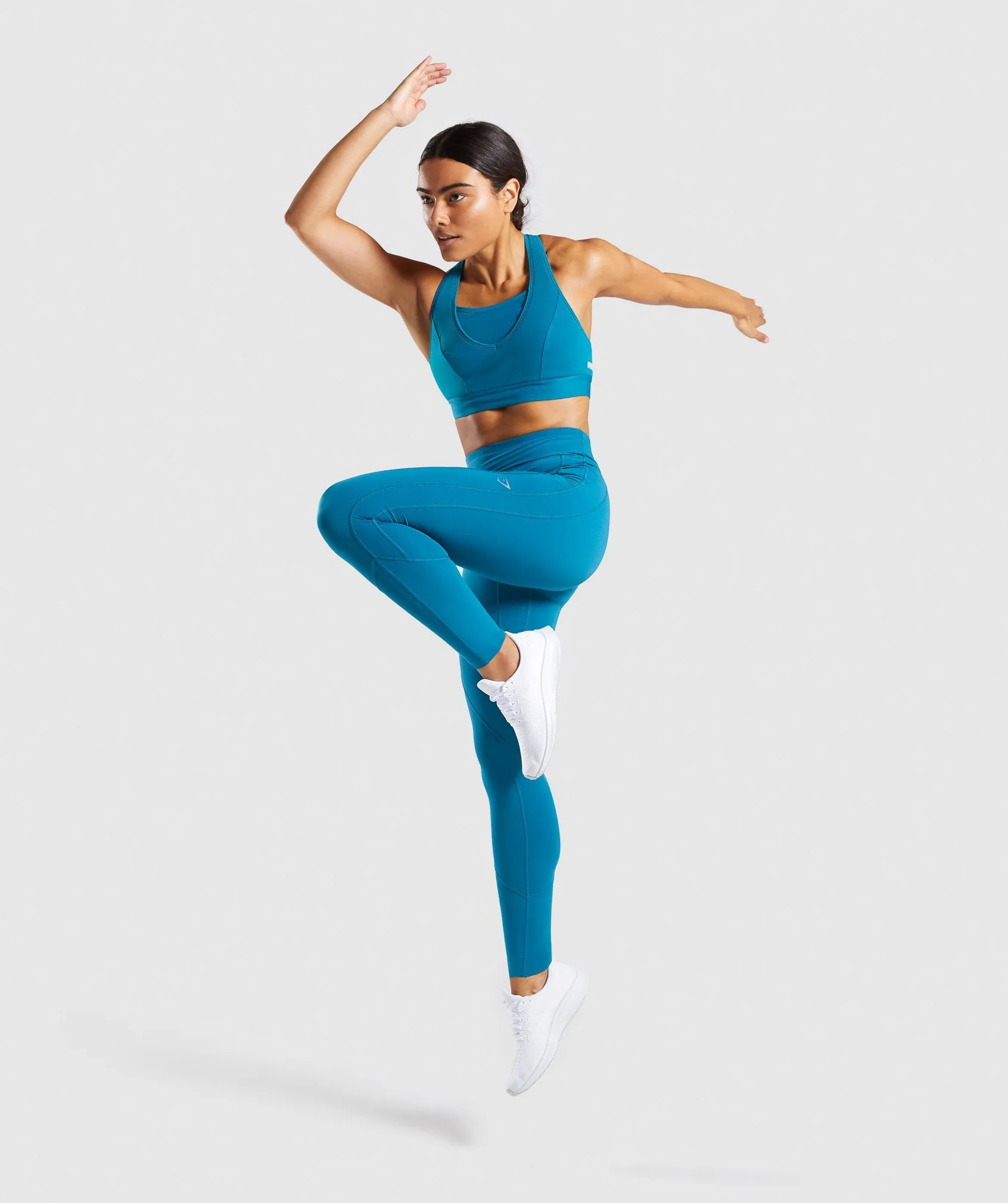 Gymshark Pace Running Leggings - Deep Teal