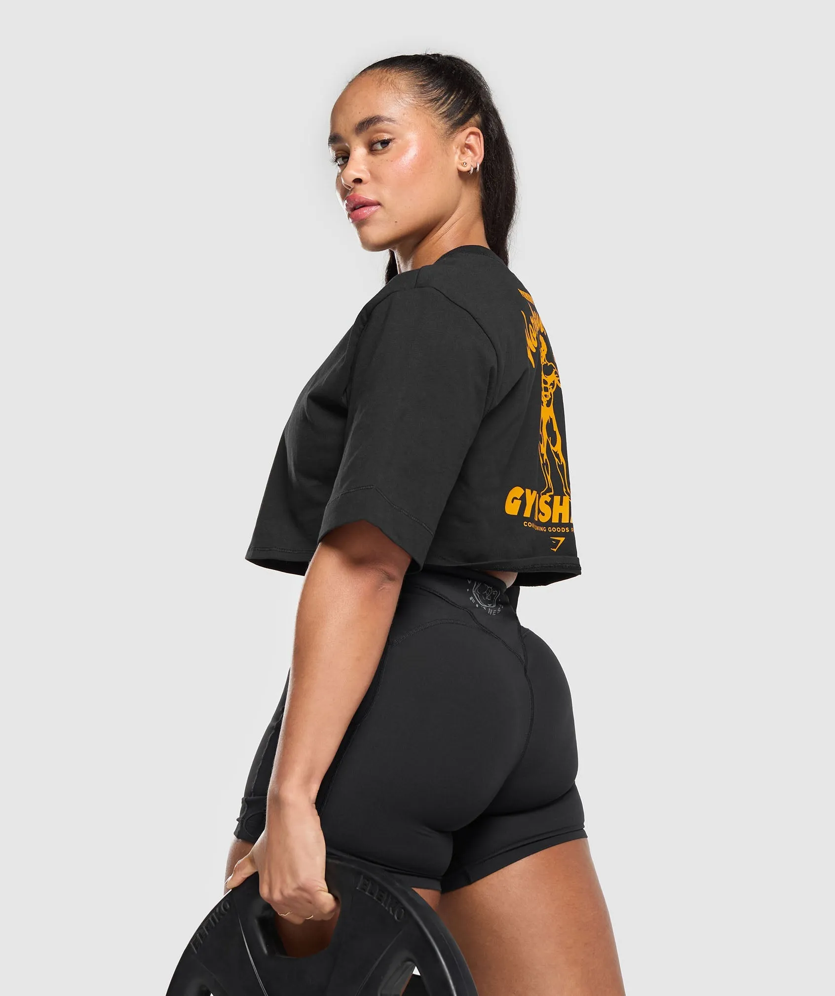 Gymshark Workout Gear Crop Top - Black